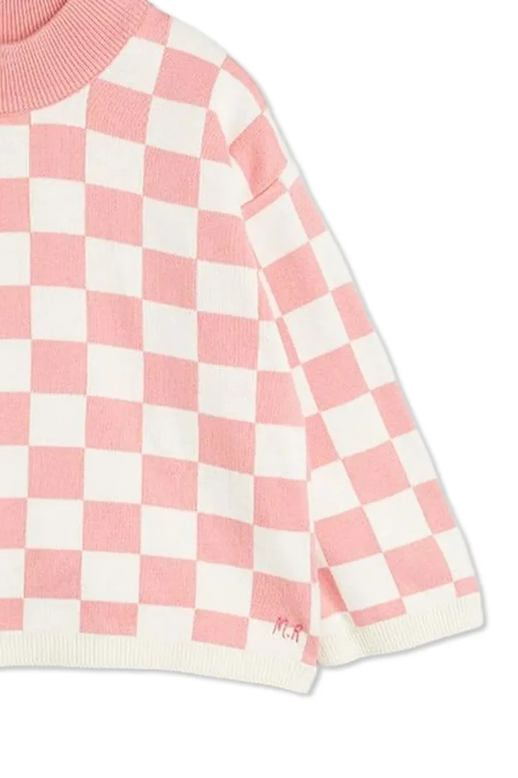 Mini Rodini Check Pattern Crewneck Jumper