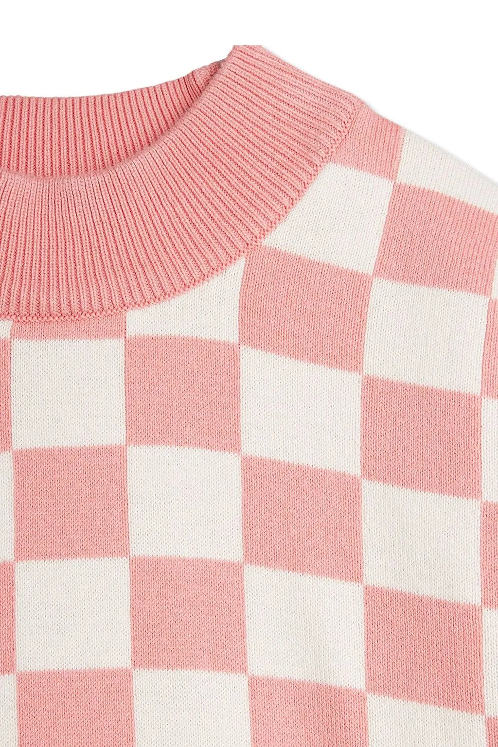 Mini Rodini Check Pattern Crewneck Jumper