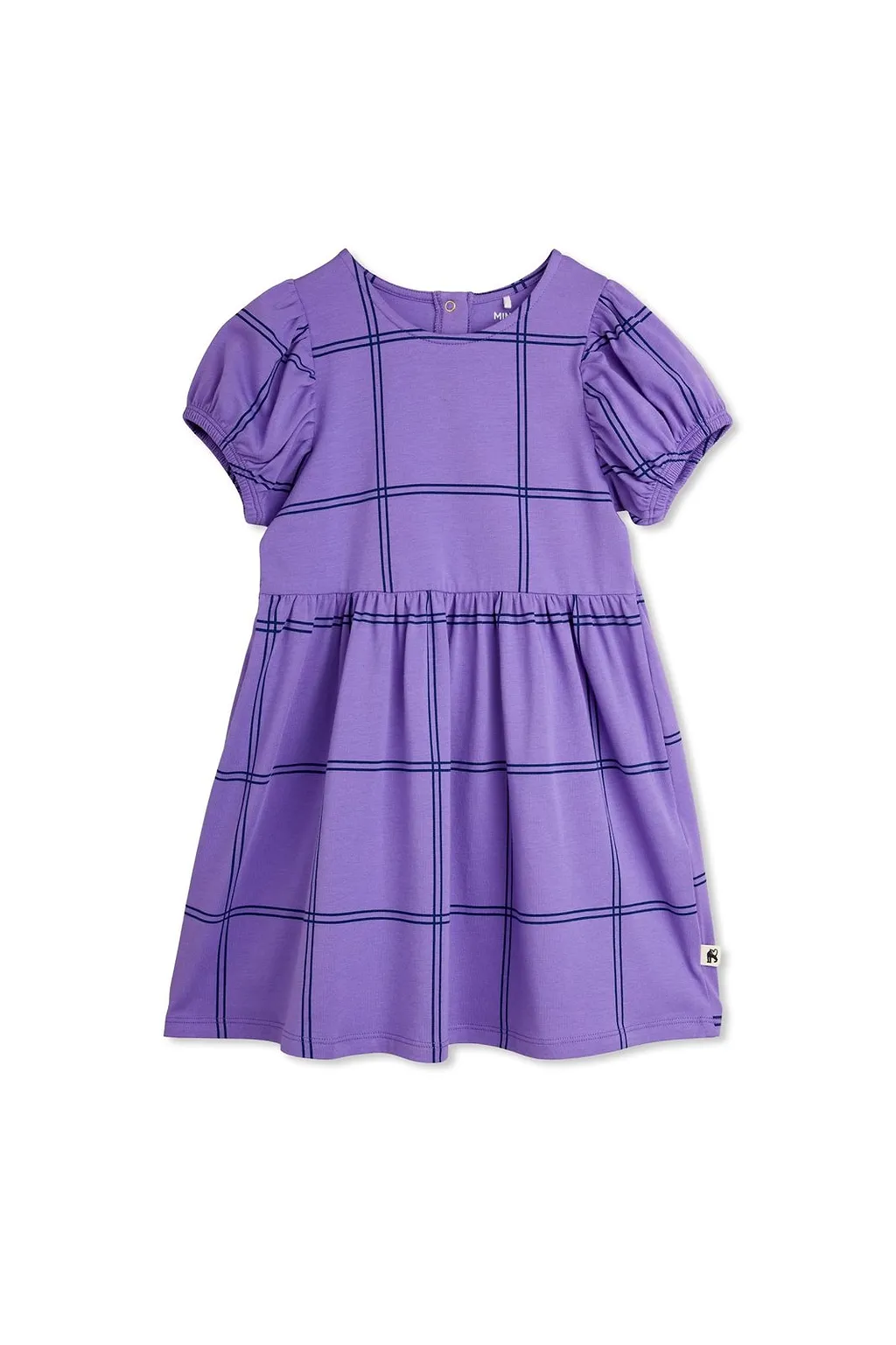Mini Rodini Checked Puff-Sleeve Dress