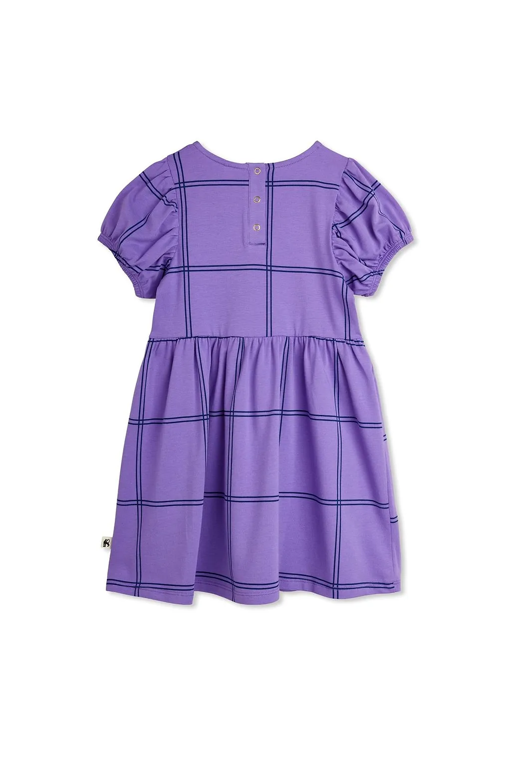 Mini Rodini Checked Puff-Sleeve Dress