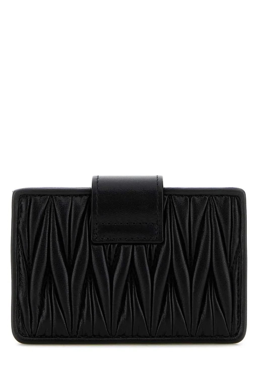 Miu Miu Matelassé Logo-Lettering Wallet