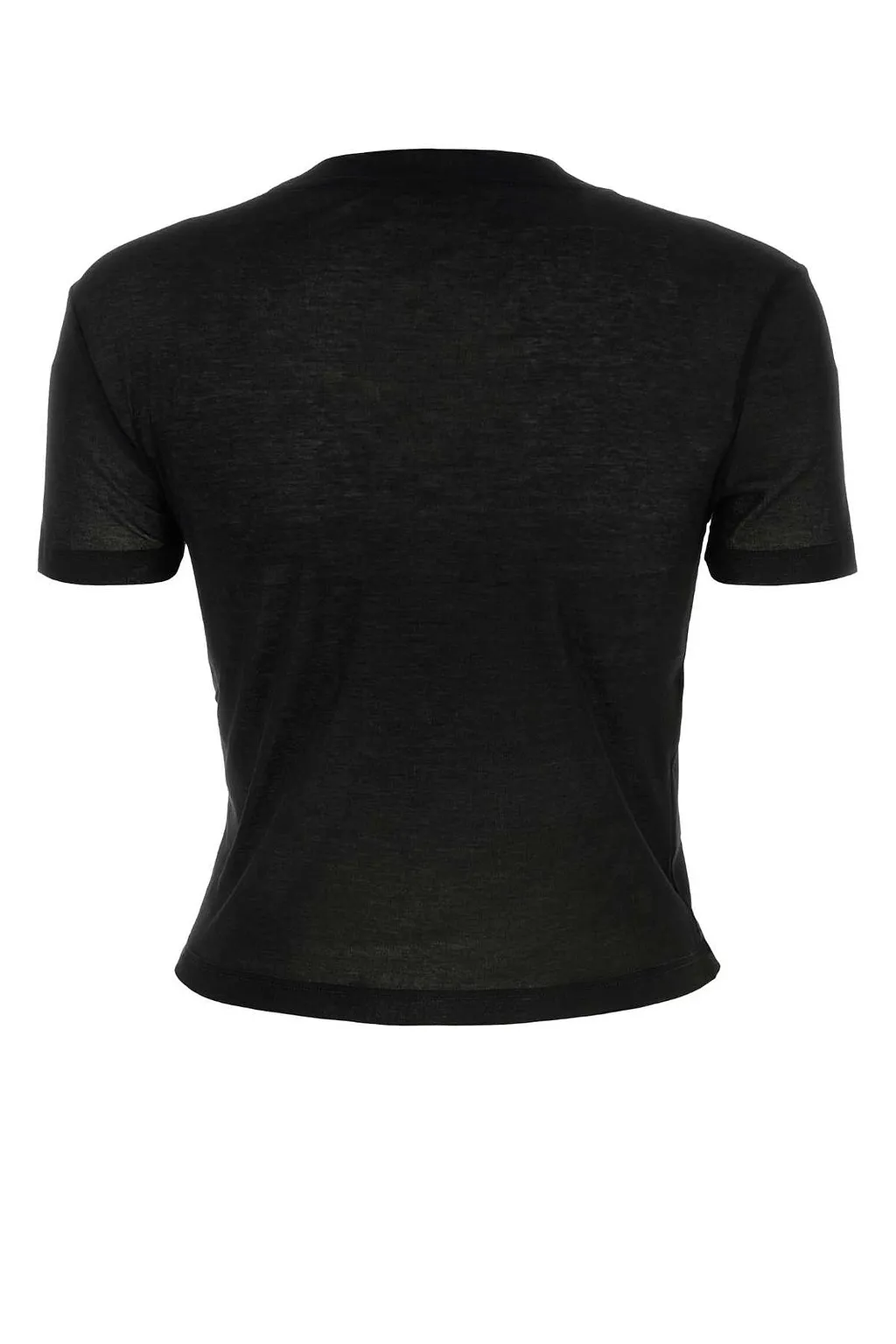 Miu Miu Logo-Patch Crewneck T-Shirt