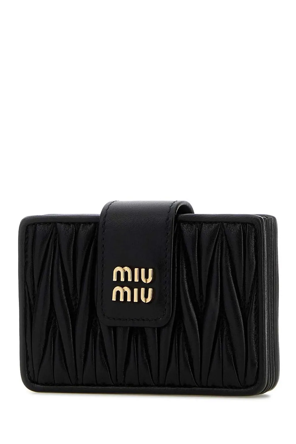 Miu Miu Matelassé Logo-Lettering Wallet