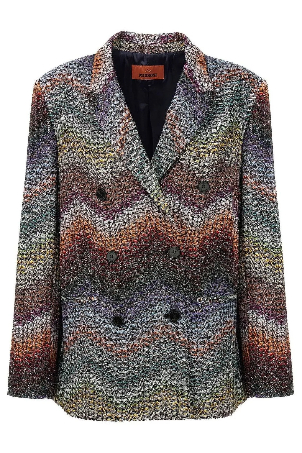 Missoni Zigzag Patterned Double-Breasted Blazer
