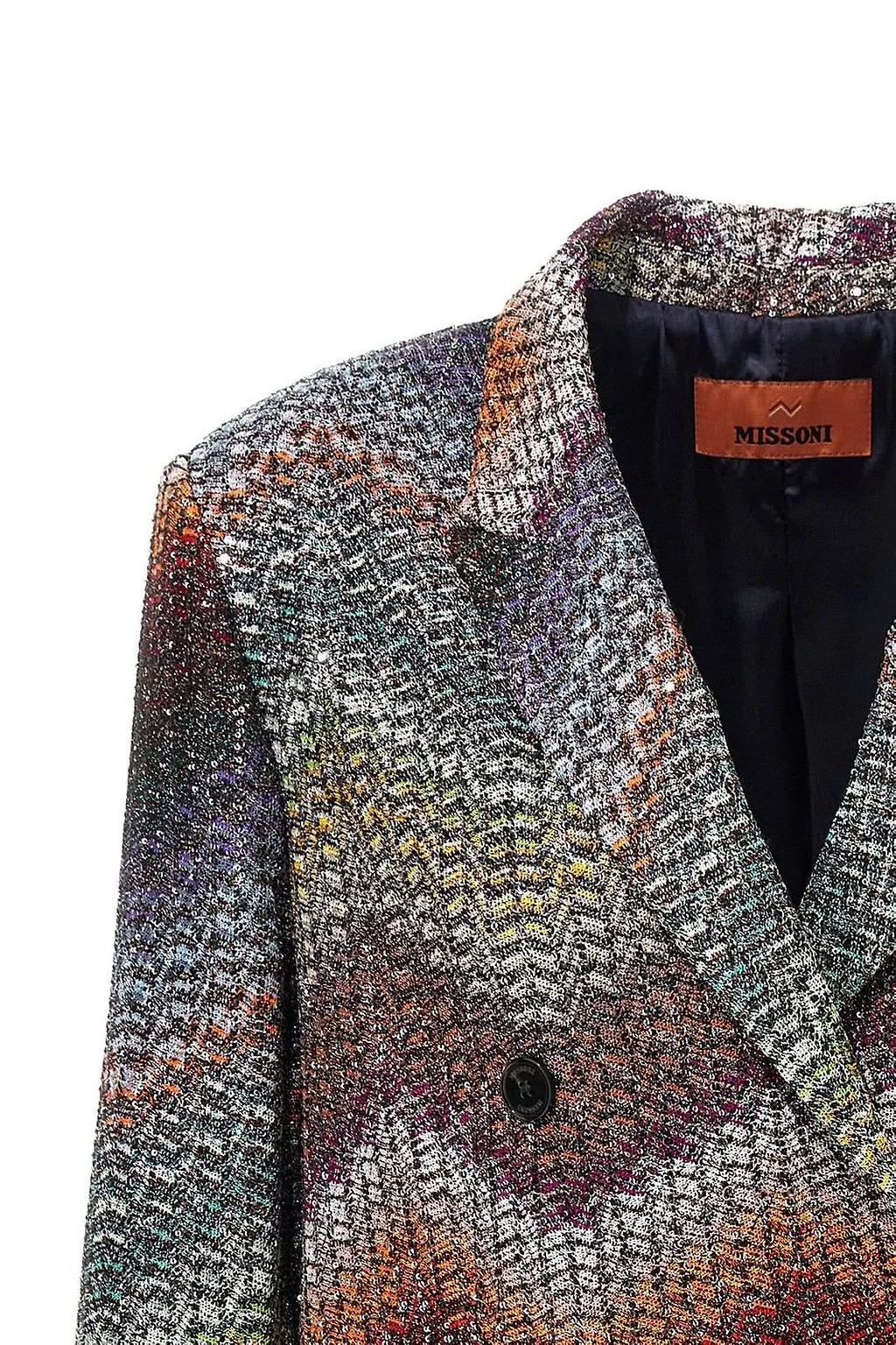Missoni Zigzag Patterned Double-Breasted Blazer