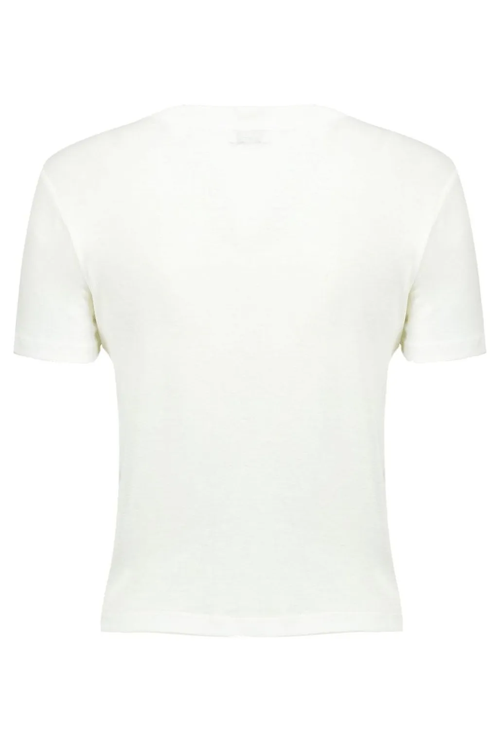 Miu Miu Logo-Patch Crewneck T-Shirt