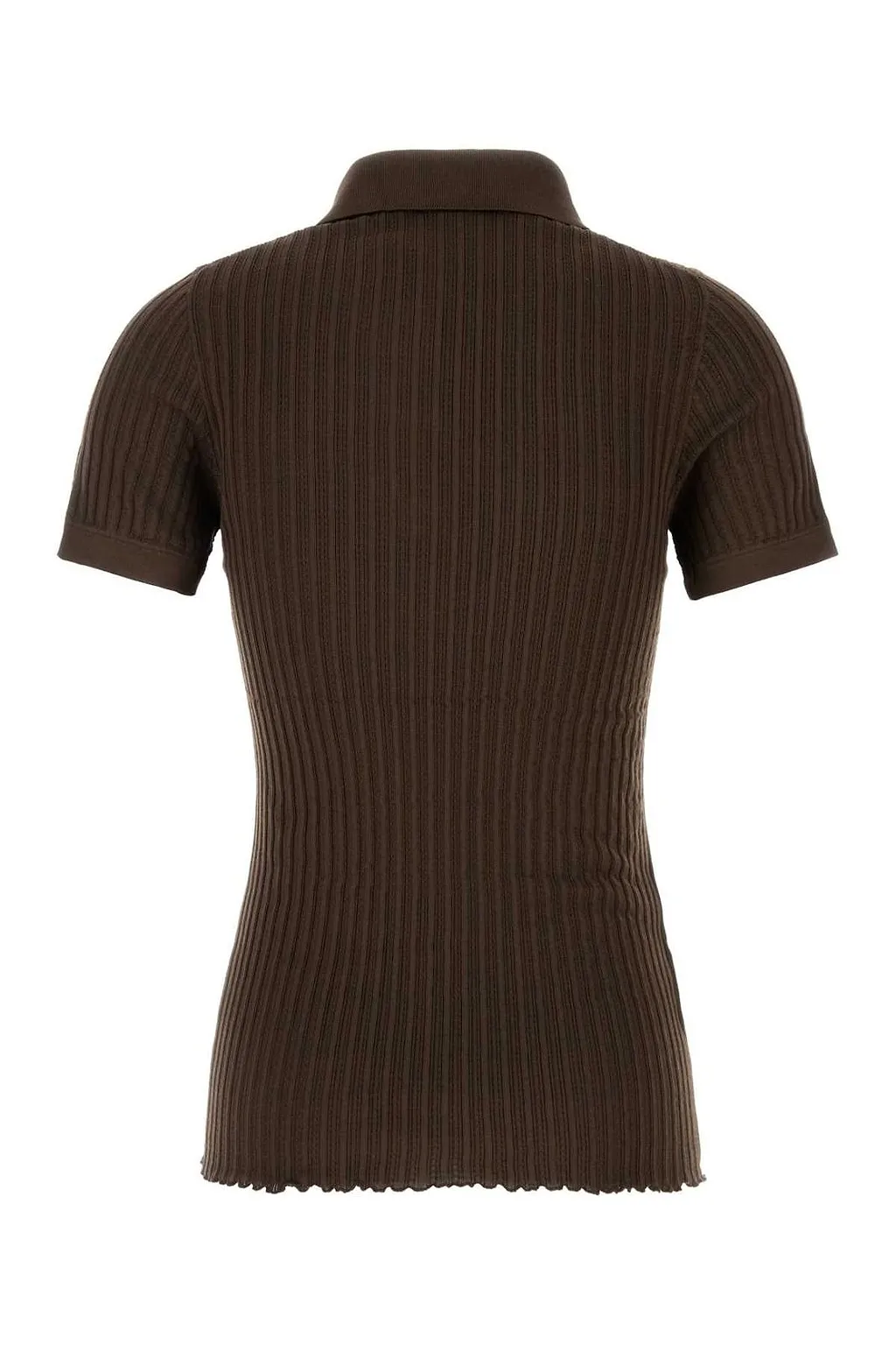 Miu Miu Logo-Patch Knitted Polo Shirt
