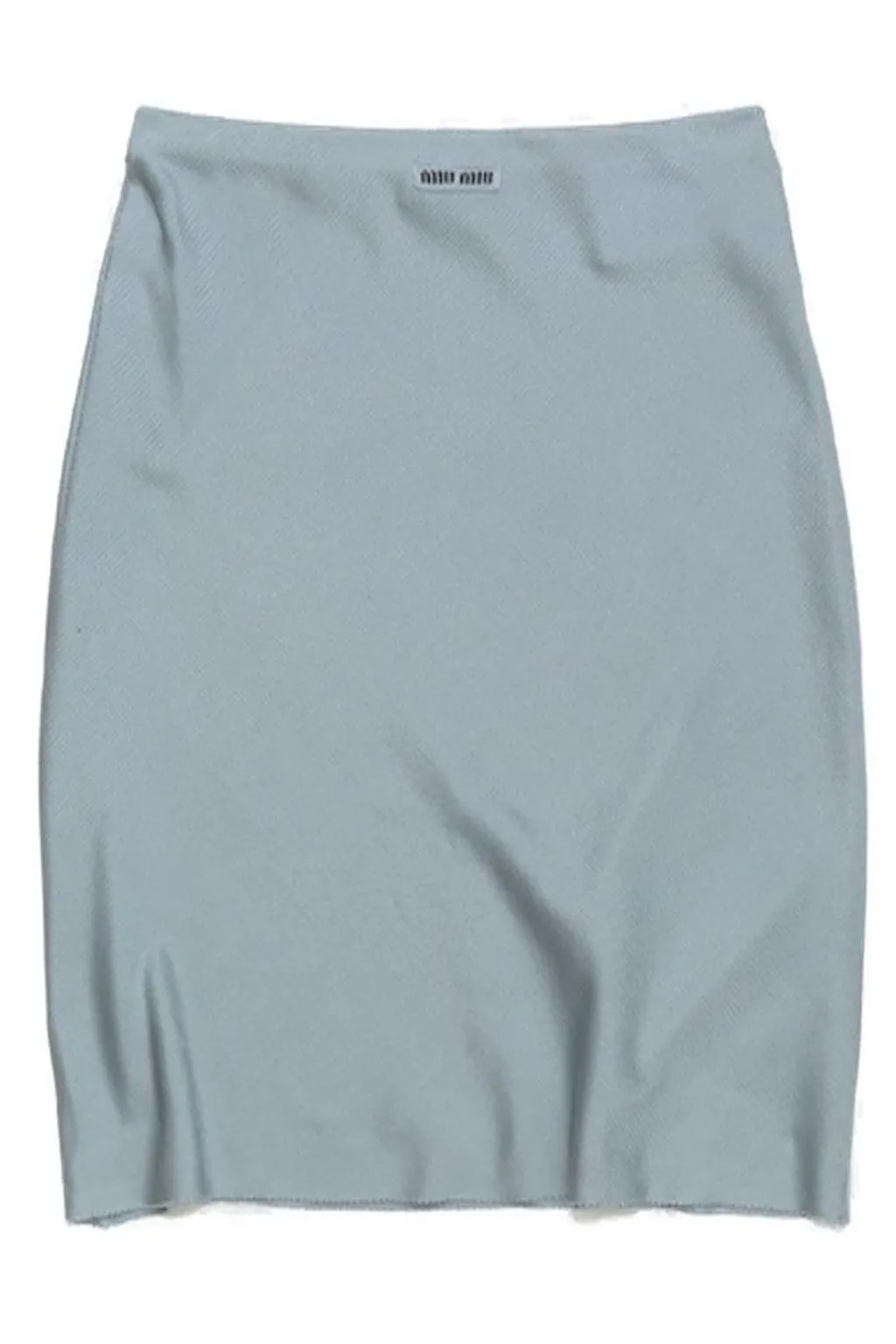 Miu Miu Logo-Patch Midi Skirt