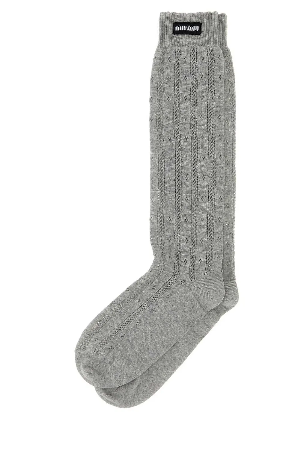 Miu Miu Logo Patch Socks