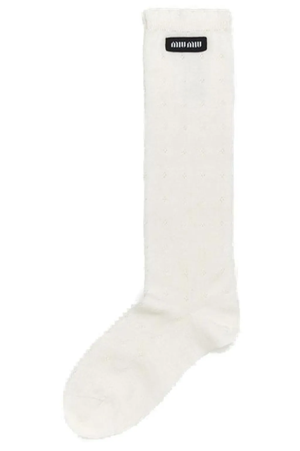 Miu Miu Logo-Patch Socks