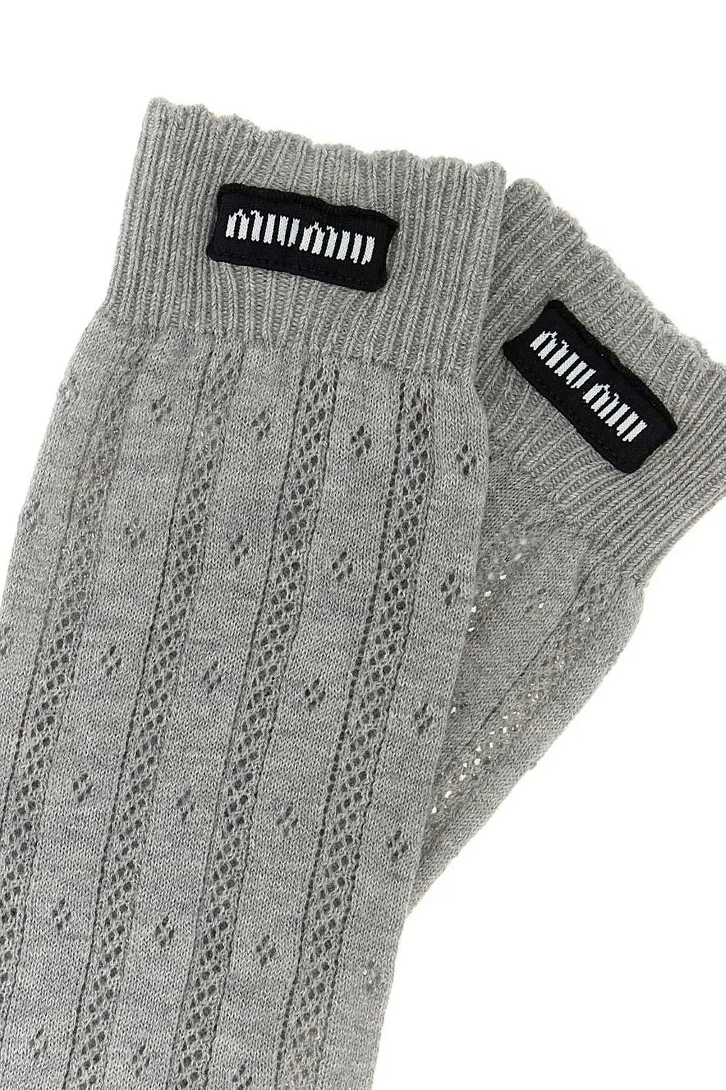 Miu Miu Logo Patch Socks