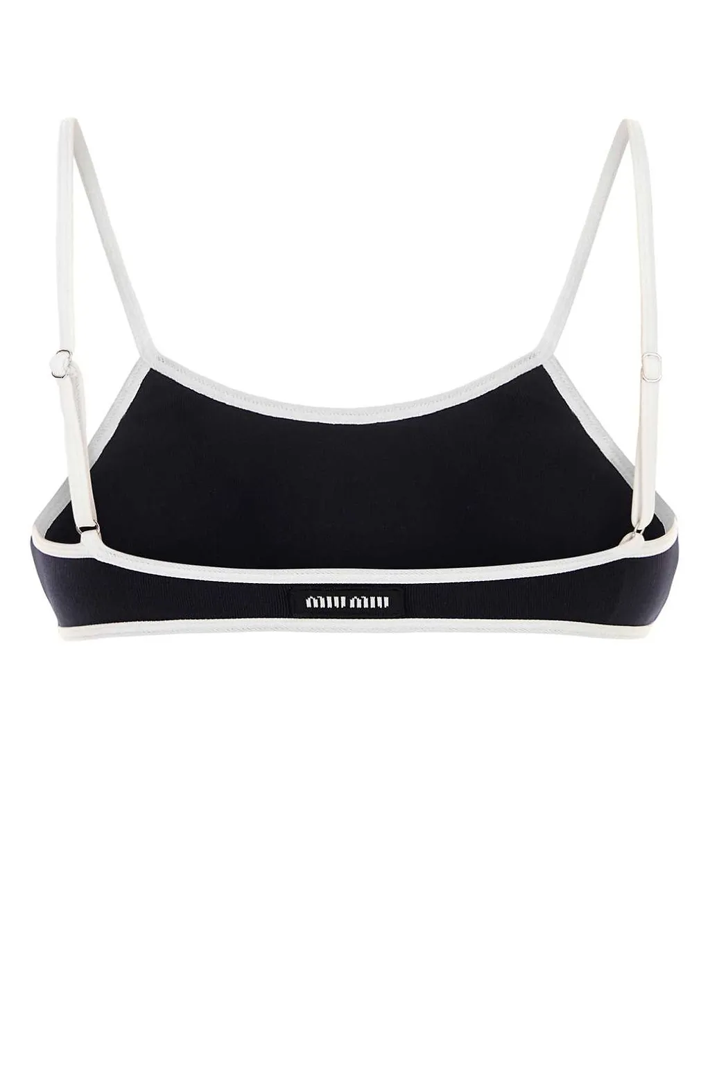 Miu Miu Technical-Knit Swimsuit Top