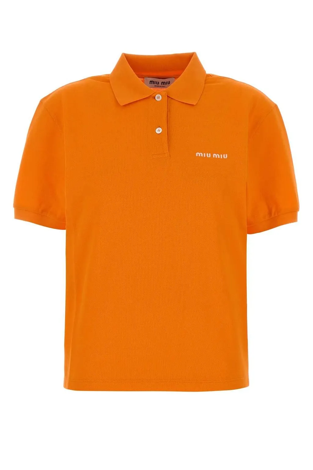 Miu Miu Logo Piqué Polo Knitted Top