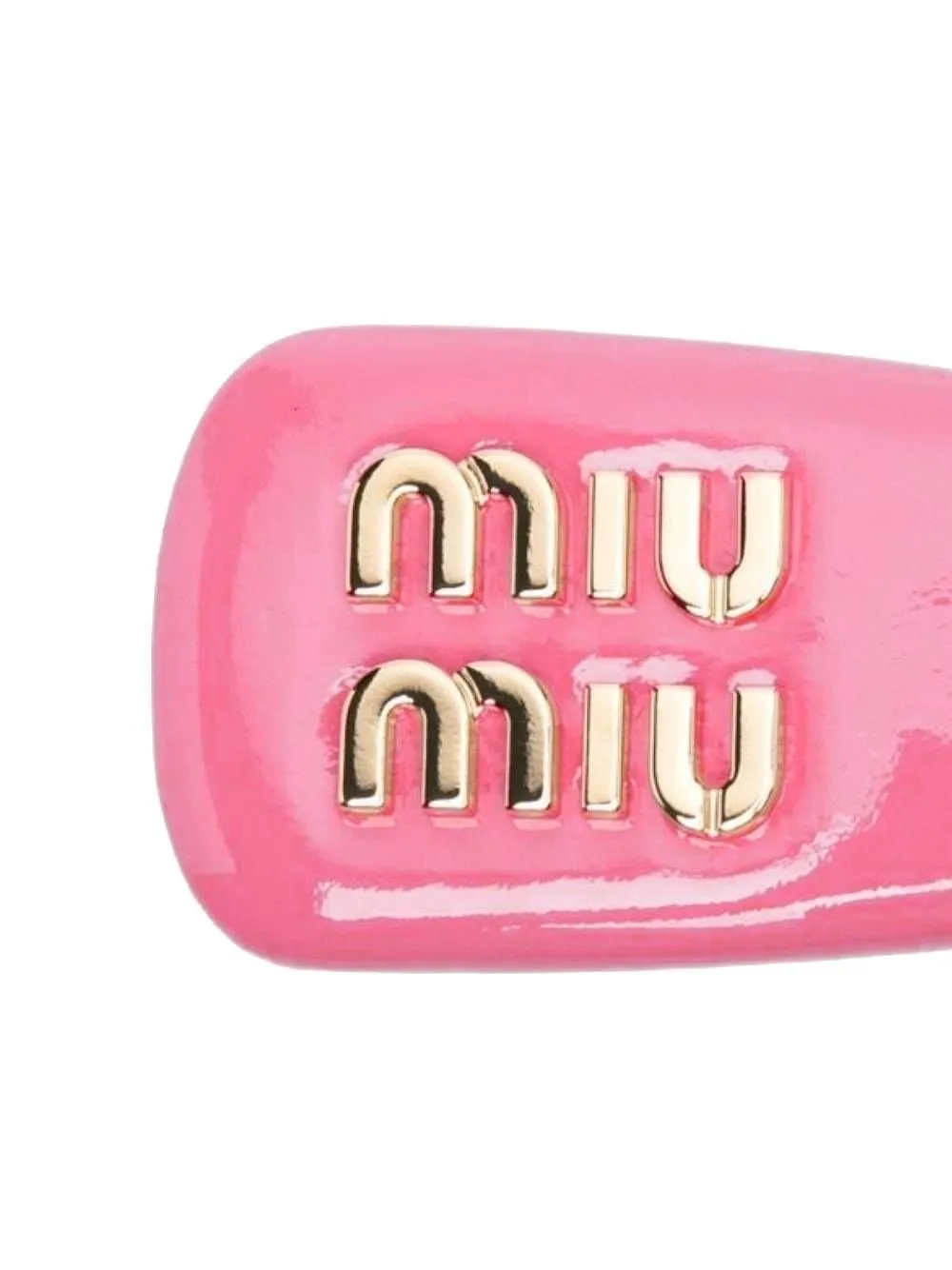 Miu Miu Logo Plaque Hair Clip