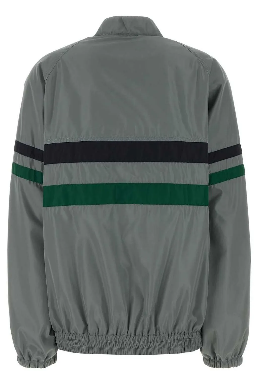 Miu Miu Logo-Patch Zipped Panelled Jacket