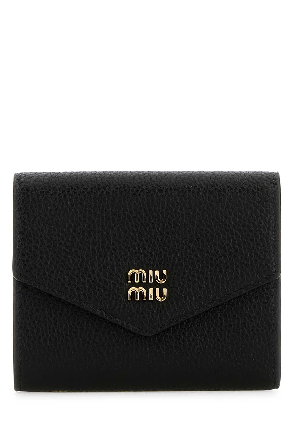 Miu Miu Logo Plaque Compact Wallet