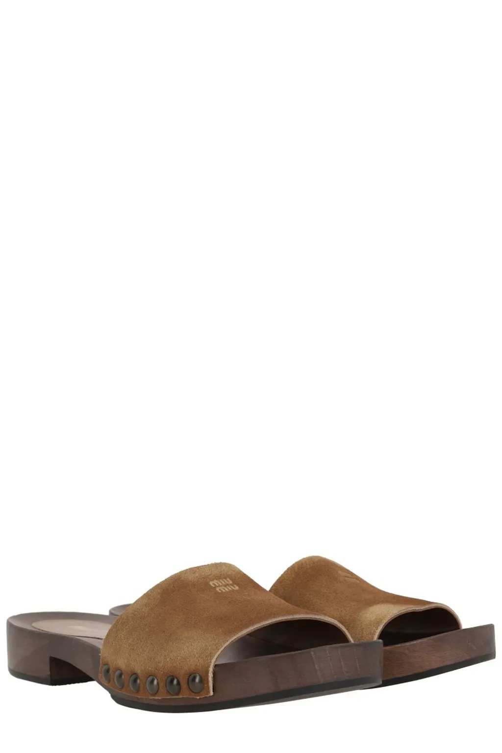 Miu Miu Logo-Printed Slides