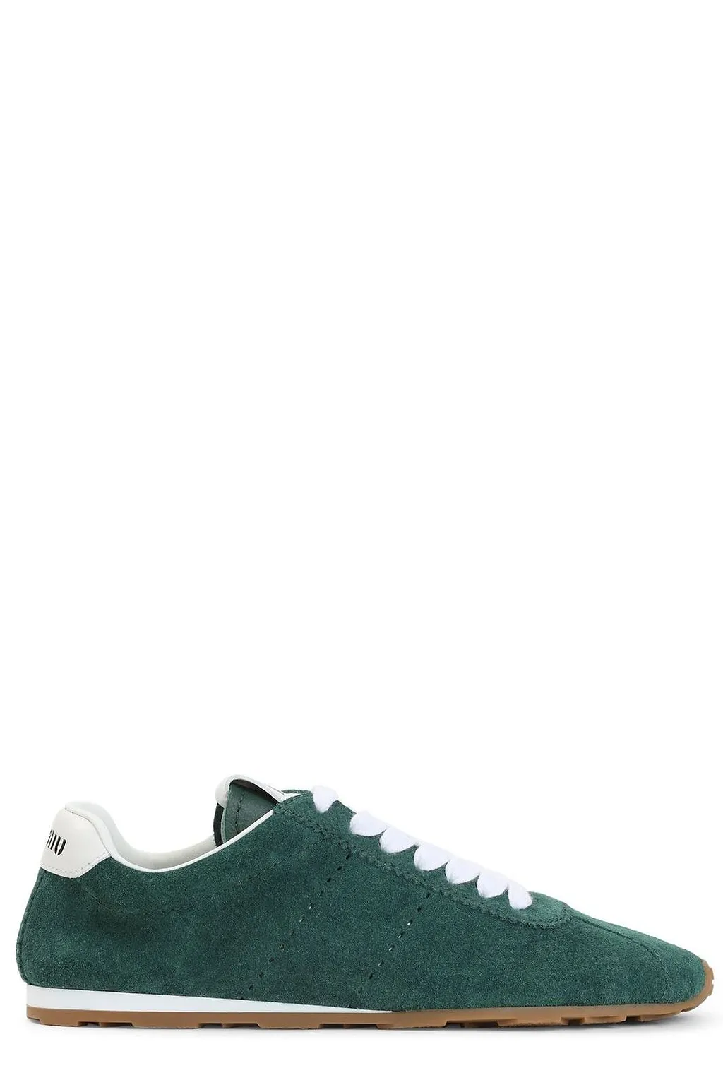 Miu Miu Logo-Printed Lace-Up Sneakers