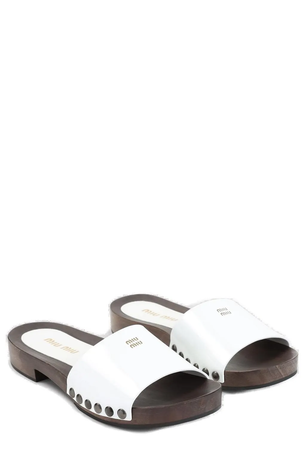 Miu Miu Logo-Printed Slides