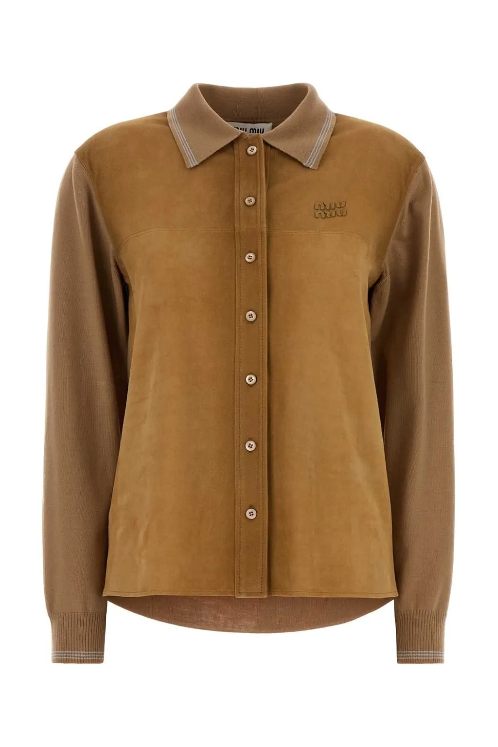 Miu Miu Long-Sleeved Button-Up Shirt