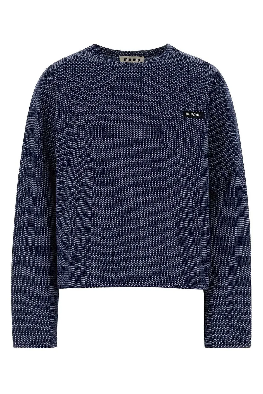 Miu Miu Long-Sleeved Crewneck T-Shirt