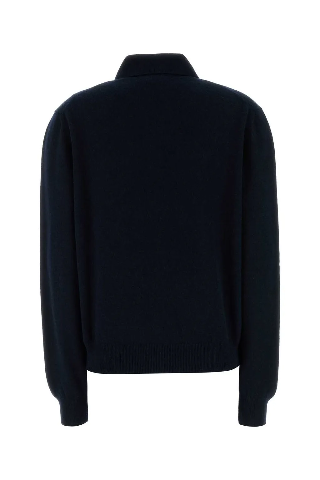 Miu Miu Long-Sleeved Knitted Polo Shirt