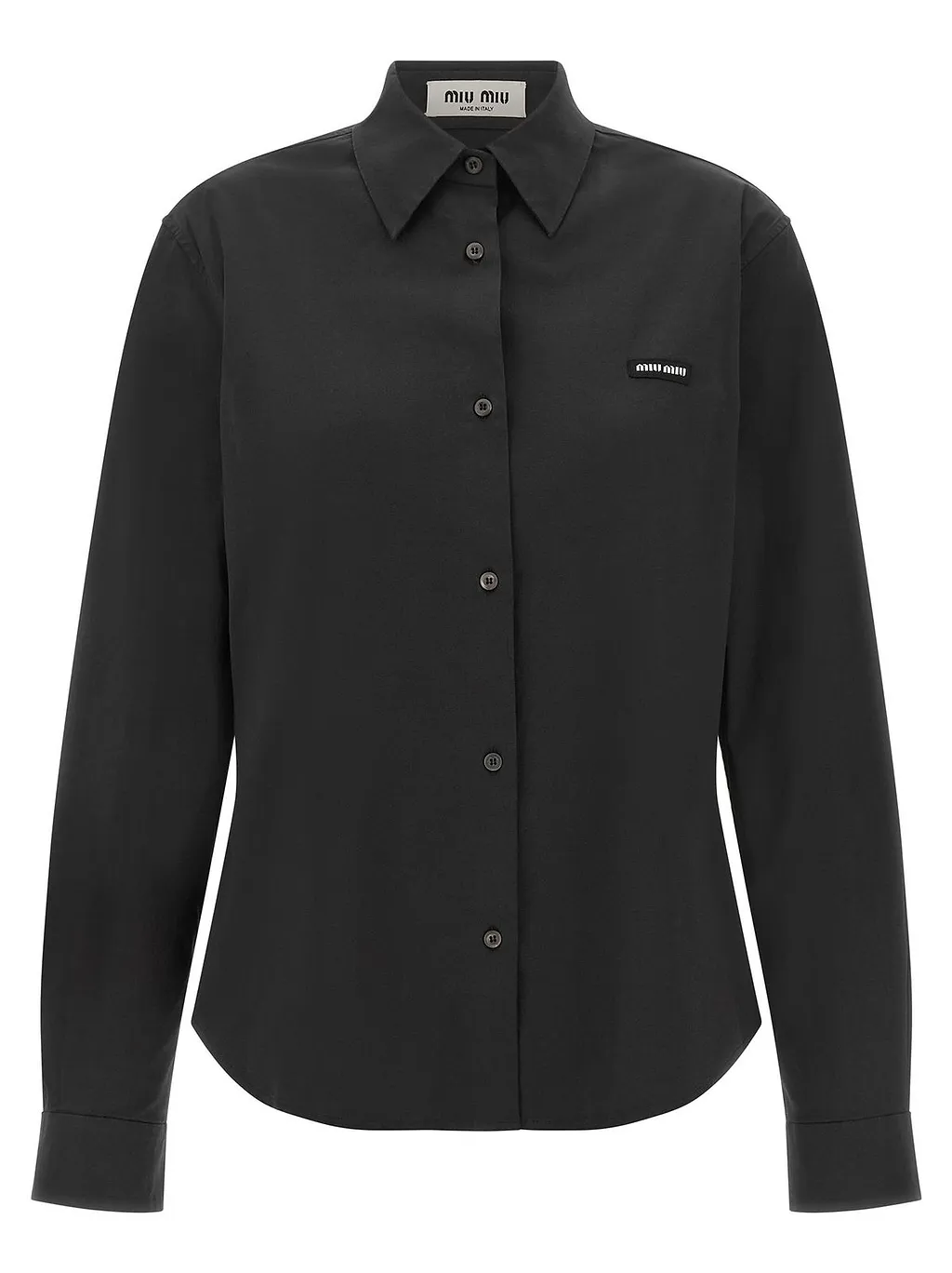 Miu Miu Long-Sleeved Poplin Shirt