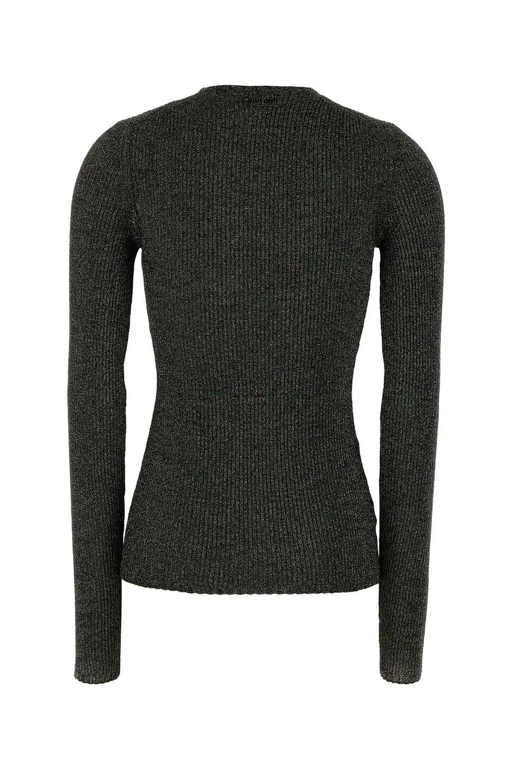 Miu Miu Lurex-Detailed V-Neck Jumper