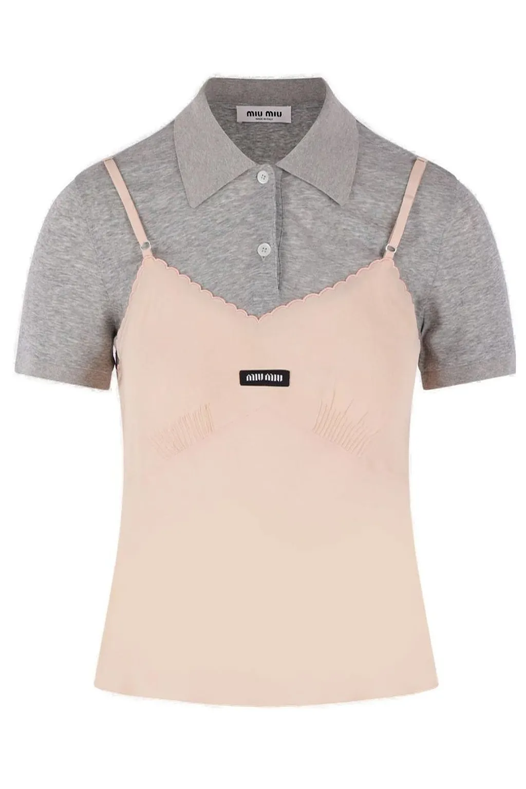 Miu Miu Marocain Crepe Top
