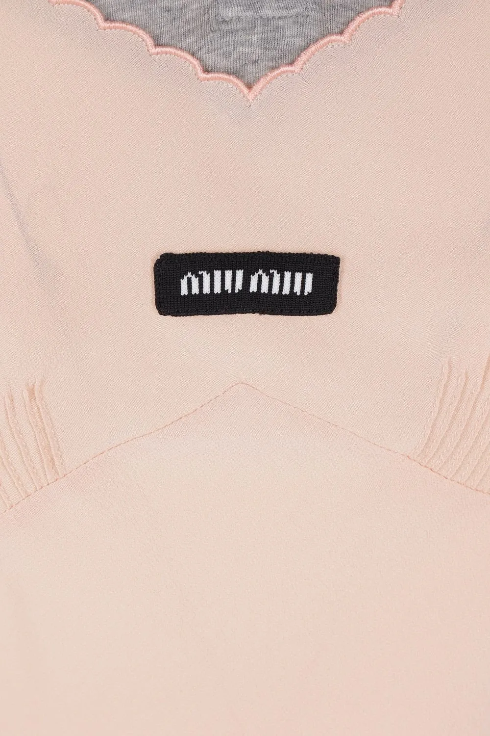 Miu Miu Marocain Crepe Top