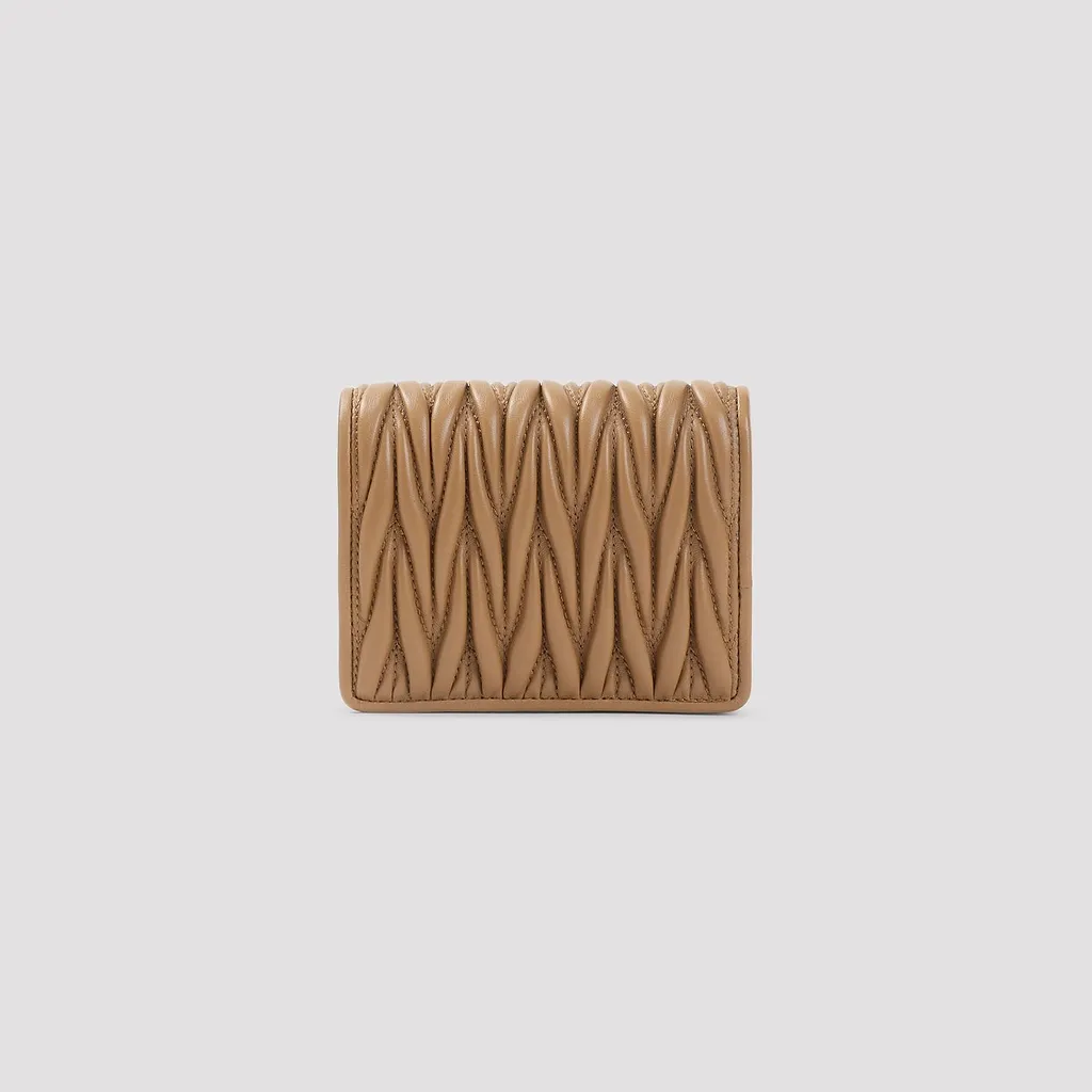 Miu Miu Matelassé Compact Wallet