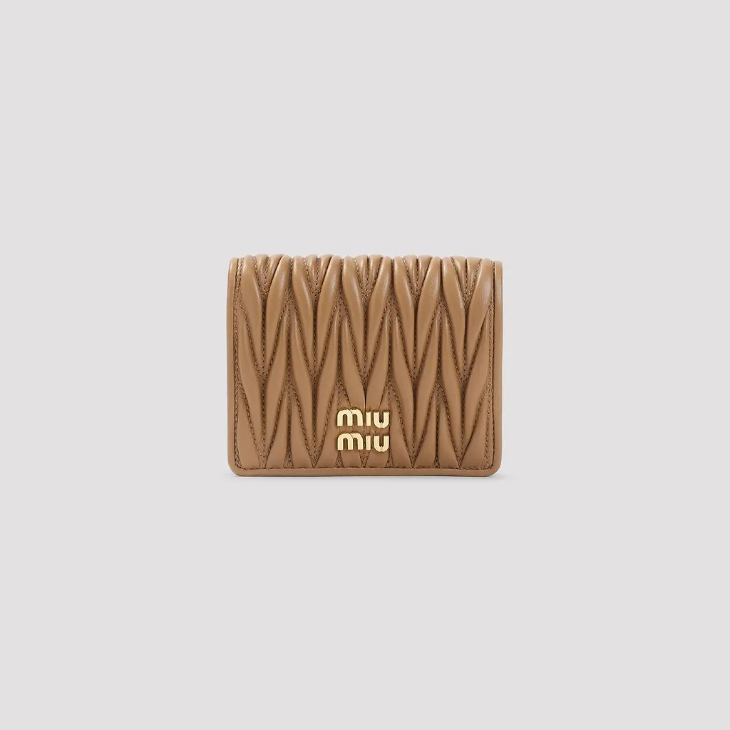 Miu Miu Matelassé Compact Wallet