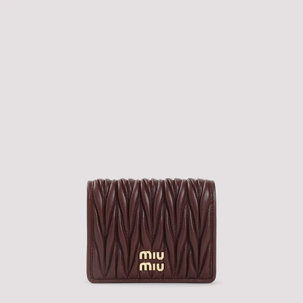 Miu Miu Matelassé Compact Wallet