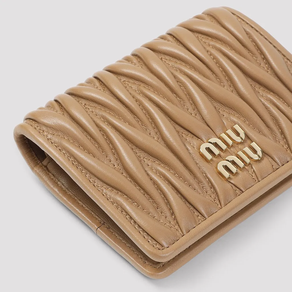 Miu Miu Matelassé Compact Wallet