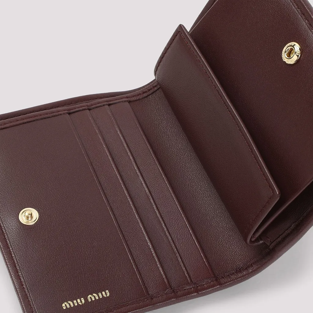 Miu Miu Matelassé Compact Wallet