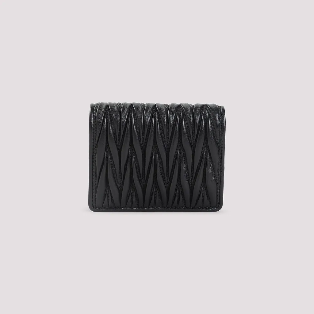 Miu Miu Matelassé Compact Wallet