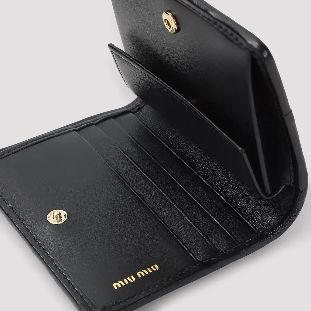 Miu Miu Matelassé Compact Wallet