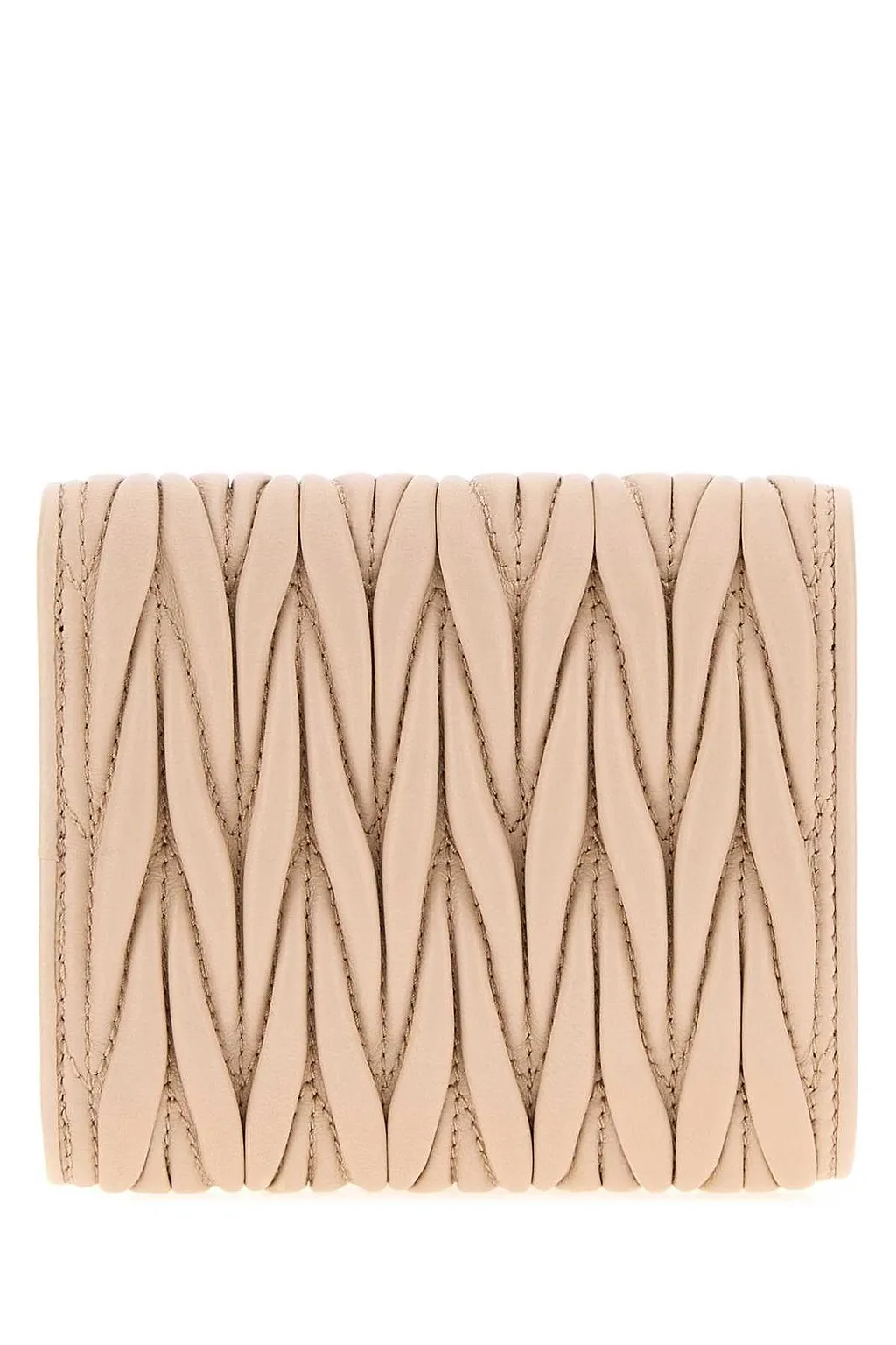 Miu Miu Matelassé Logo-Lettering Wallet