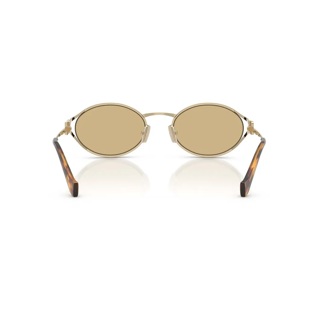 Miu Miu Oval Metal Frame Sunglasses