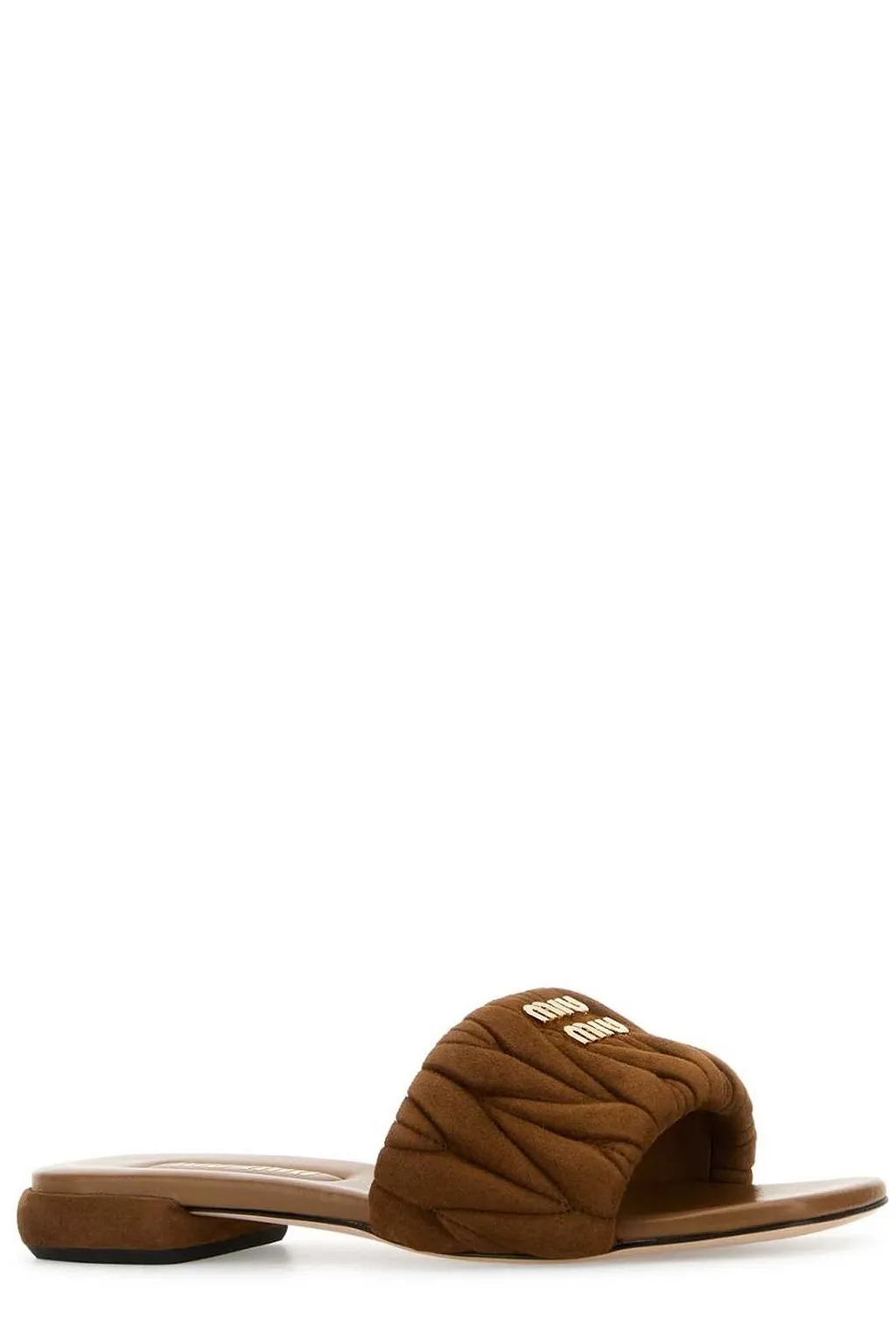 Miu Miu Open-Toe Slip-On Sandals