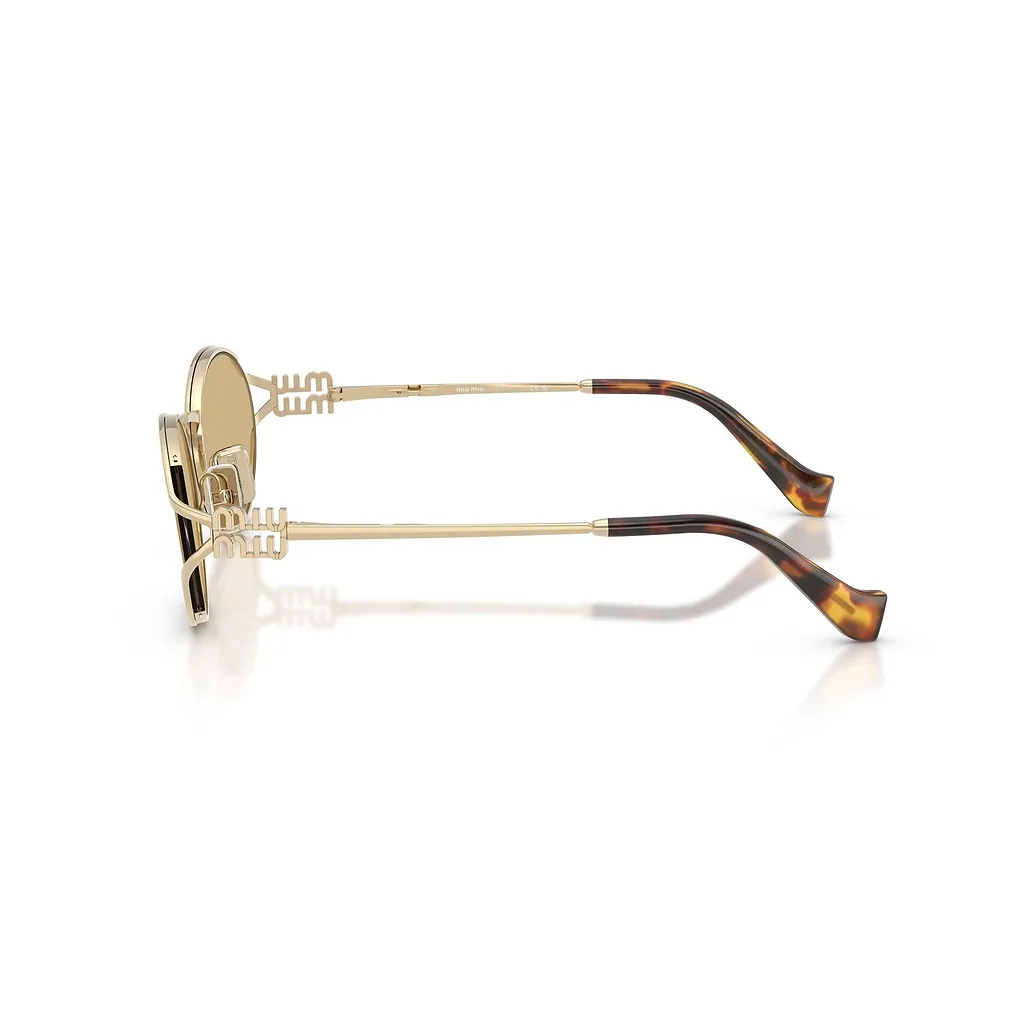Miu Miu Oval Metal Frame Sunglasses