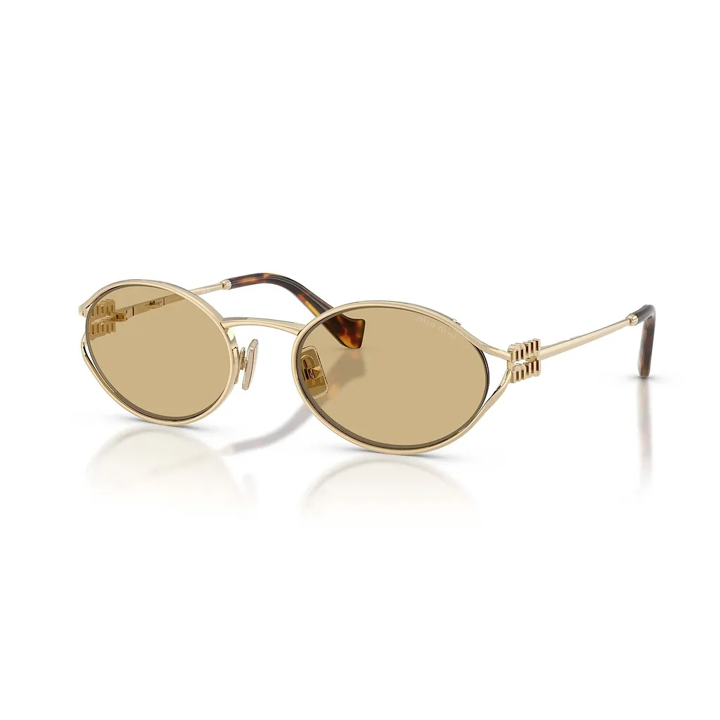 Miu Miu Oval Metal Frame Sunglasses