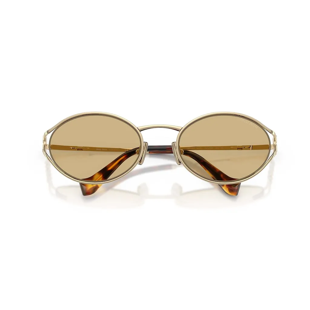 Miu Miu Oval Metal Frame Sunglasses