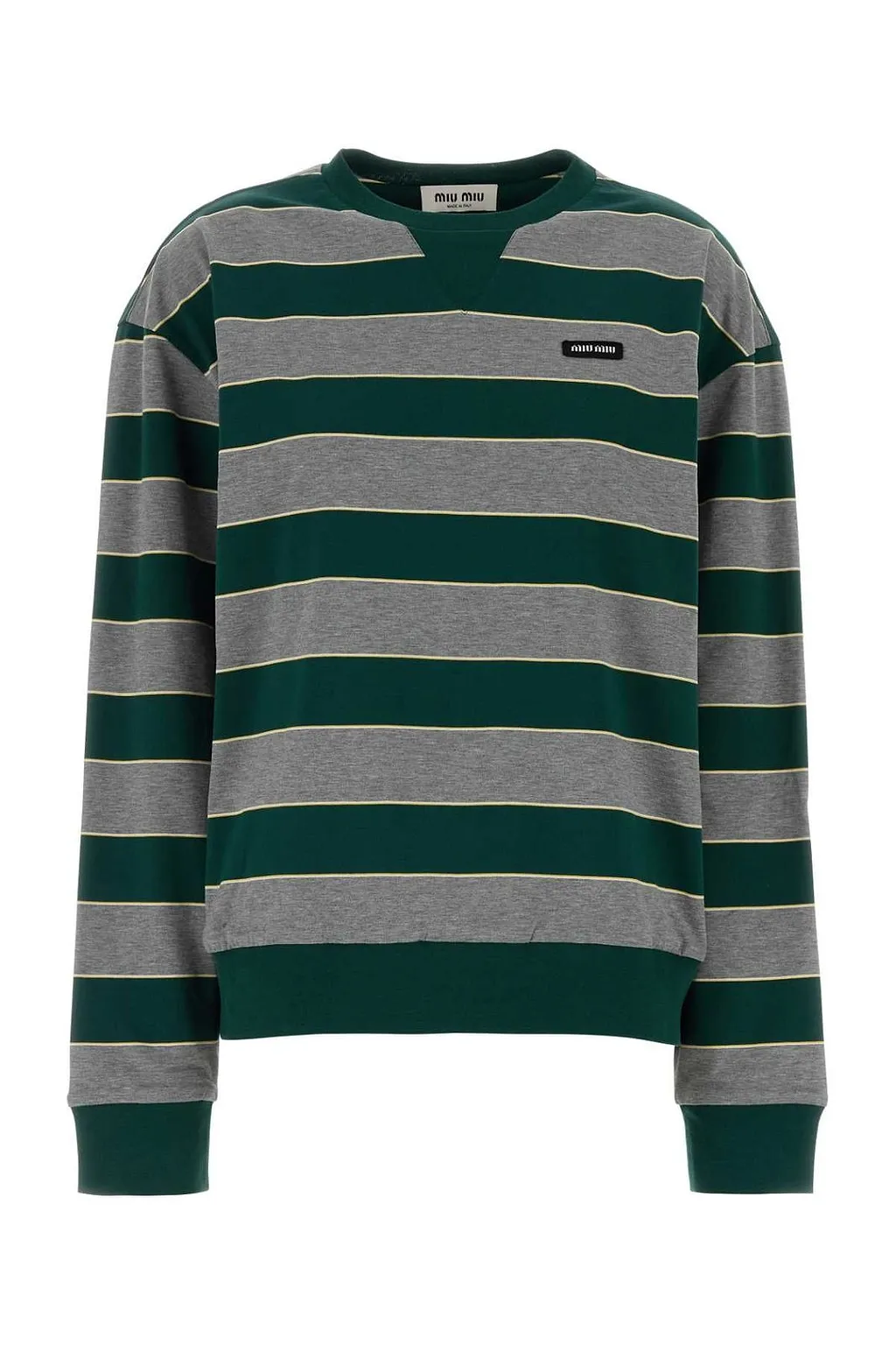 Miu Miu Oversized Striped Sweatshirt