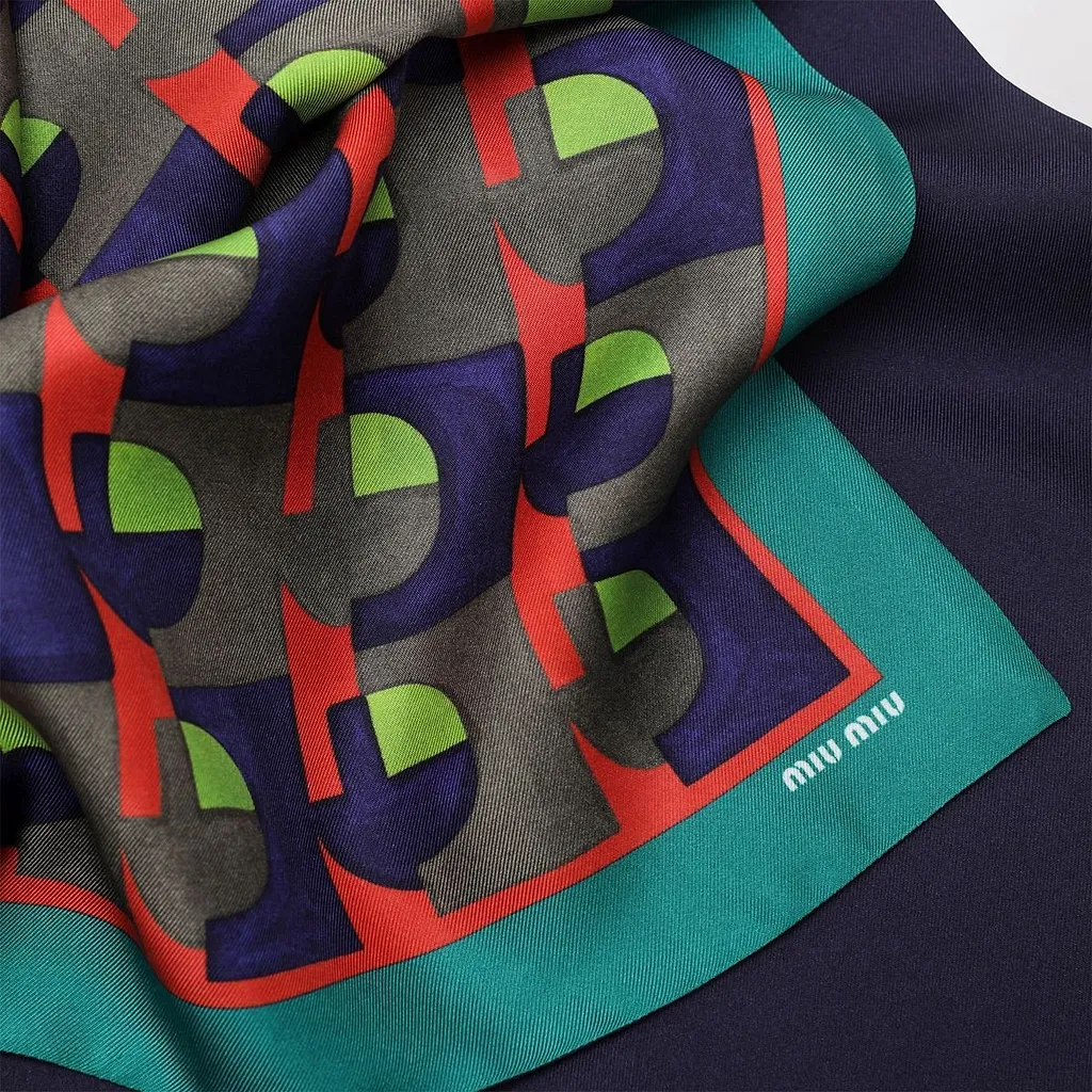 Miu Miu Pattern-Printed Scarf