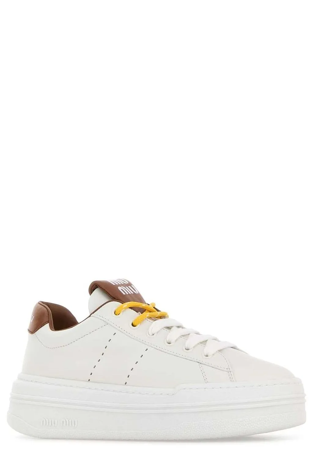 Miu Miu Platform Lace-Up Sneakers