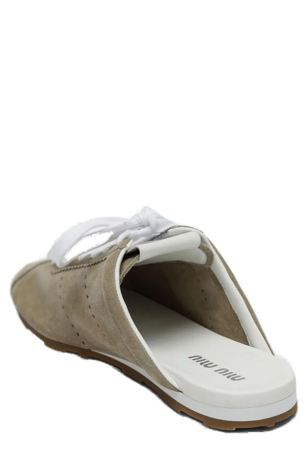 Miu Miu Plume Slip-On Lace-Up Sneakers