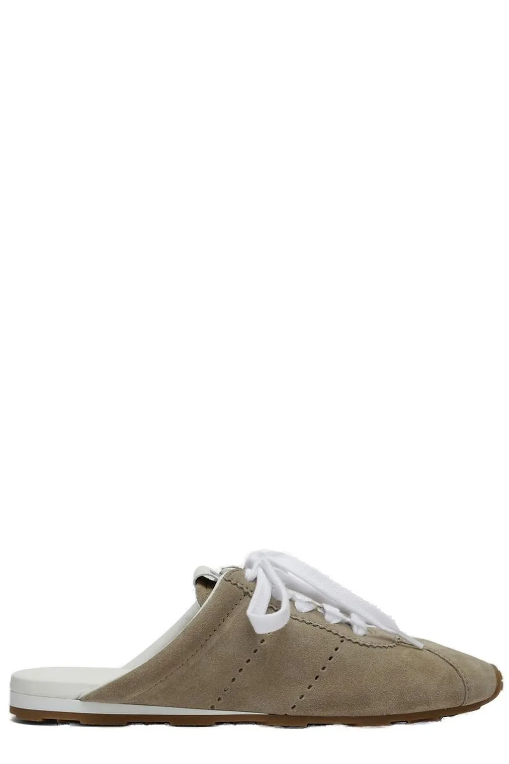 Miu Miu Plume Slip-On Lace-Up Sneakers