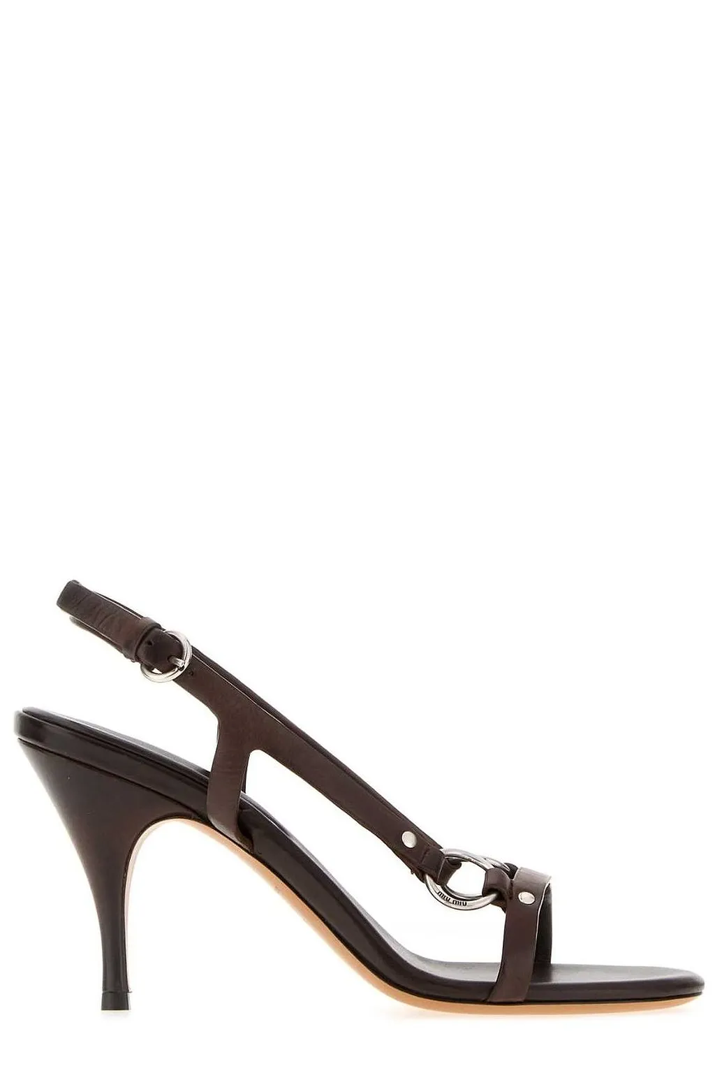 Miu Miu Ring-Detail Heeled Sandals