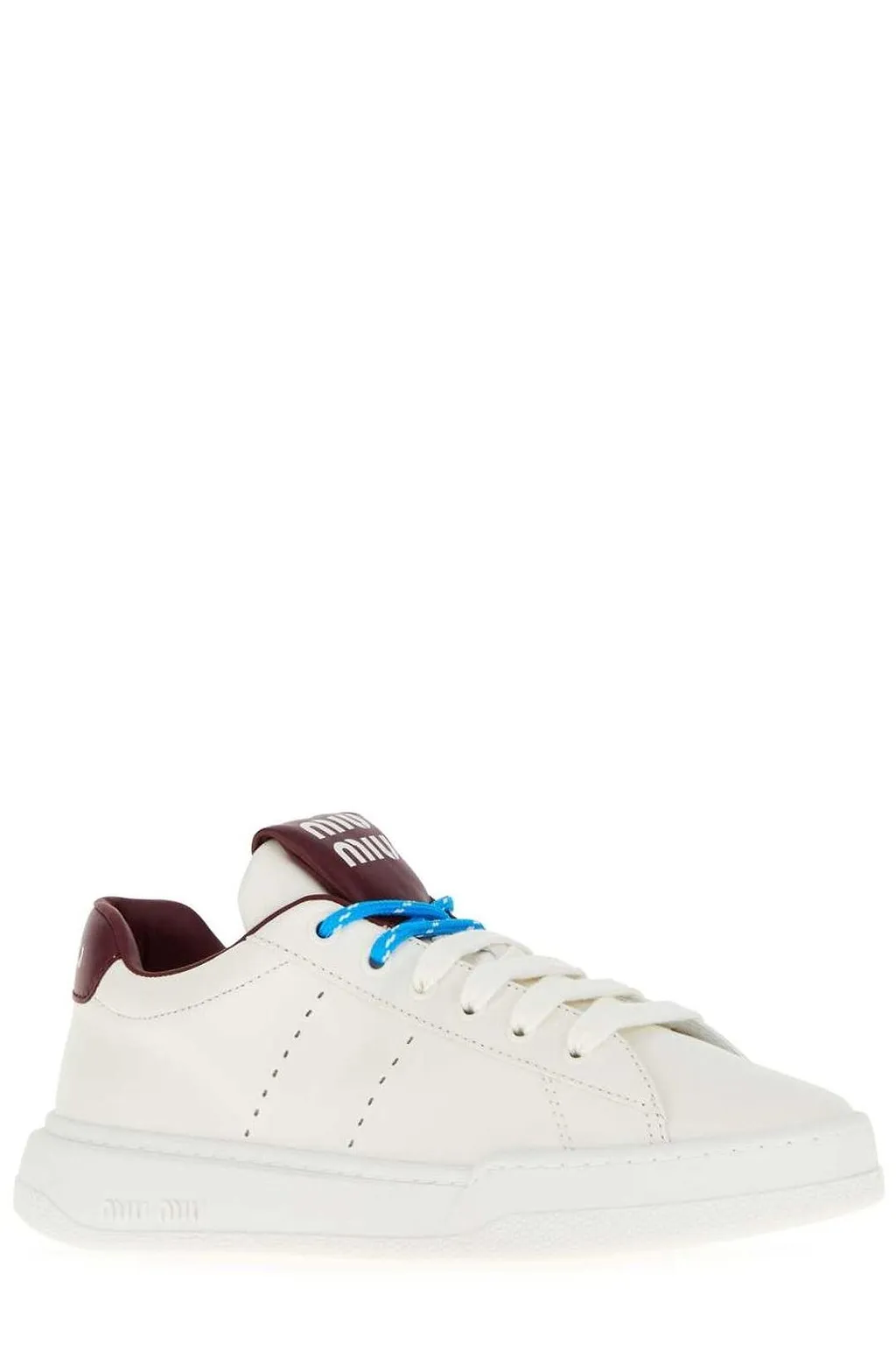 Miu Miu Round-Toe Lace-Up Sneakers